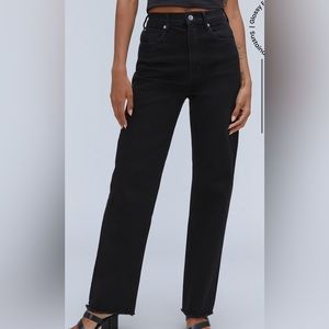 Everlane The Way High Jean, size 30 Long. Black denim. Like new, barely worn.